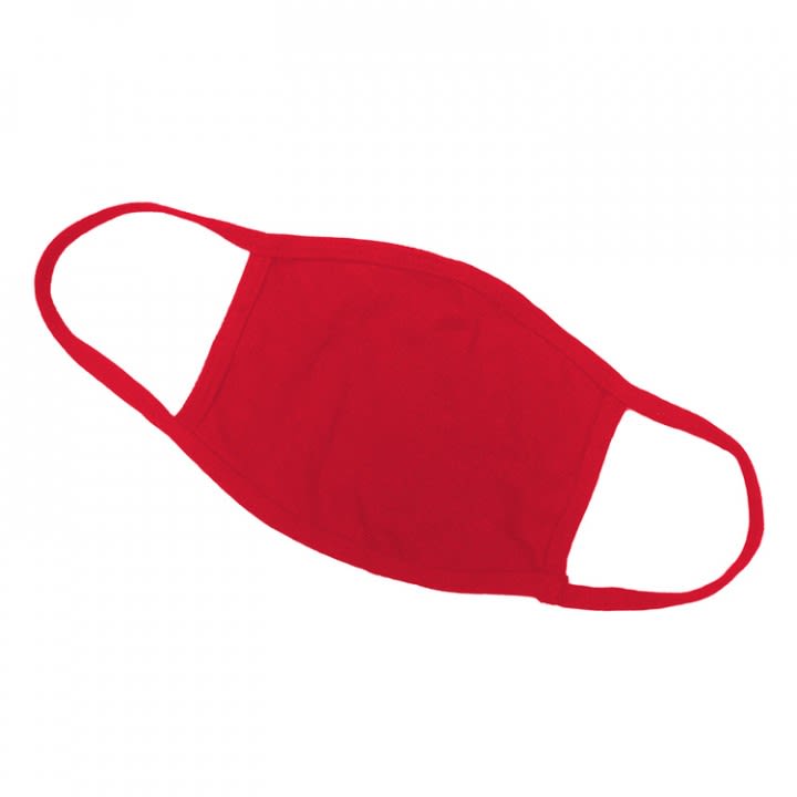 4ply Cotton RED Reusable Masks - ADULT